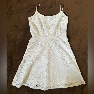 White sundress with floral pattern from White House Black Market